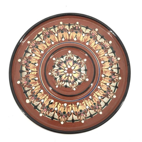 Vintage Bulgarian Pottery Handmade Troyan Redware Terracotta 11 pieces - Picture 8 of 10